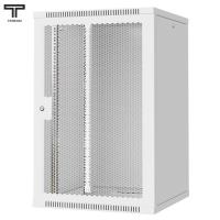 ТЕЛКОМ TL-18.6.6-П.7035Ш Шкаф настенный 18U 600x600x890мм (ШхГхВ) телекоммуникационный 19", дверь перфорированная, цвет серый (RAL7035Ш) (4 места)