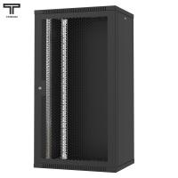 ТЕЛКОМ TL-22.6.4-П.9005МА Шкаф настенный 22U 600x450x1070мм (ШхГхВ) телекоммуникационный 19", дверь перфорированная, цвет черный (RAL9005МА) (4 места)