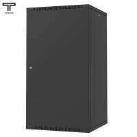 ТЕЛКОМ TL-22.6.6-M.9005МА Шкаф настенный 22U 600x600x1070мм (ШхГхВ) телекоммуникационный 19", дверь металлическая, цвет черный (RAL9005МА) (4 места)