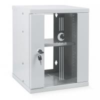 Cabeus WSC-8U Шкаф телекоммуникационный настенный 10" 8U 326x300x405mm (ШхГхВ) дверь стекло