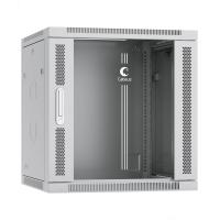 Cabeus SH-05F-12U60/60 Шкаф телекоммуникационный настенный 19" 12U 600x600x635mm (ШхГхВ) дверь стекло, цвет серый (RAL 7035)