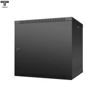 ТЕЛКОМ TL-9.6.4-M.9005МА Шкаф настенный 9U 600x450x490мм (ШхГхВ) телекоммуникационный 19", дверь металлическая, цвет черный (RAL9005МА) (4 места)