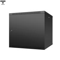 ТЕЛКОМ TL-9.6.6-M.9005МА Шкаф настенный 9U 600x600x490мм (ШхГхВ) телекоммуникационный 19", дверь металлическая, цвет черный (RAL9005МА) (4 места)