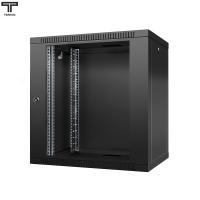 ТЕЛКОМ TL-12.6.3-С.9005МА Шкаф настенный 12U 600x350x623мм (ШхГхВ) телекоммуникационный 19", дверь стеклянная в металлической раме, цвет черный (RAL9005МА) (4 места)