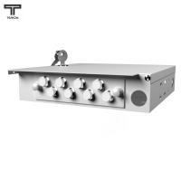 ТЕЛКОМ КНп-8-FC/UPC-9/125 (мини) Кросс оптический настенный на 8 портов FC/UPC 9/125мкм предсобранный (пигтейл FC/UPC 9/125-8шт, розетка FC-8шт, планка FC/ST, ложемент, КДЗС-8шт)