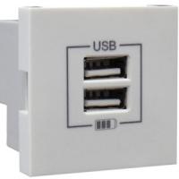 Efapel 45439 SBR Розетка USB двойная, зарядная, белая