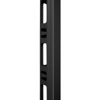 ТЕЛКОМ ОКВК.42.9005М Организатор кабельный вертикальный с крышкой в шкаф 42U шириной 800мм, металлический, цвет черный (RAL9005М)