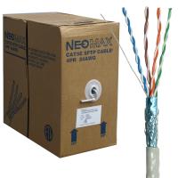 Neomax NM40001 Кабель витая пара SFTP (SF/UTP) экранированная, категория 5e, 4 пары 0,51мм (24 AWG), одножильный (бухта 305 м)