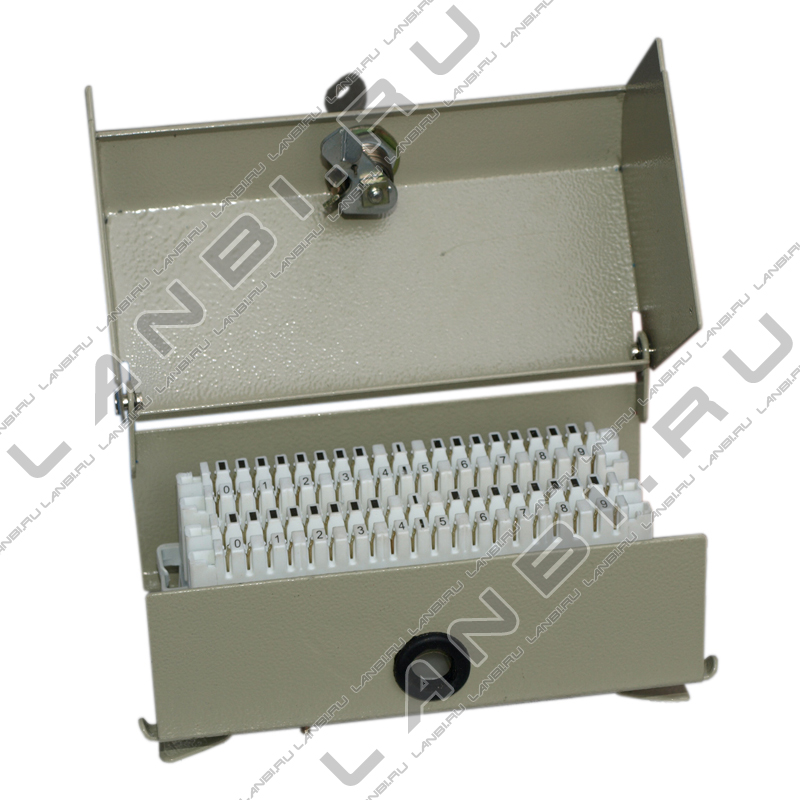 Коробка распределительная телефонная КРТМ для 1-2 плинтов  LSA-PROFIL, металлический корпус
