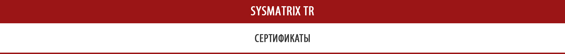        SYSMATRIX TR