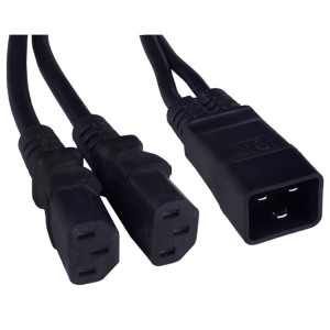 Кабель питания 220В тип (C20 - 2xC13)