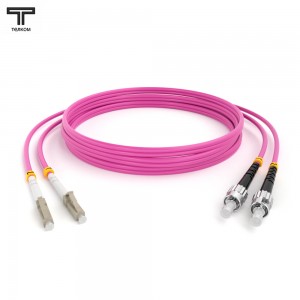 LC-ST OM4 duplex 50/125 маджента