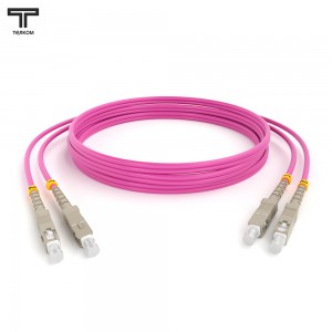 SC-SC OM4 duplex 50/125 маджента