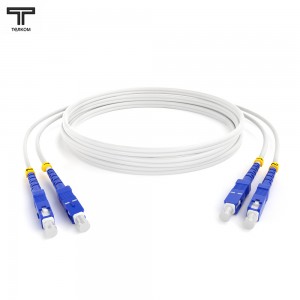 Оптические шнуры 9/125 мкм UPC/UPC одномодовые белые White G.657