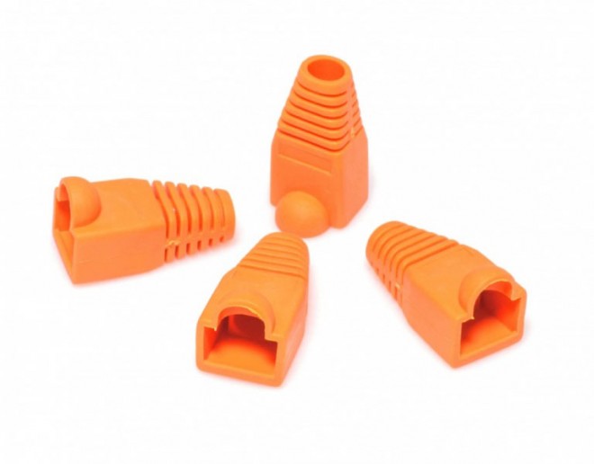 Cabeus CAP-8-OR Изолирующий колпачок для разъемов RJ-45, оранжевый, d-8 мм