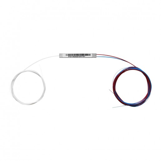 Сплиттер PLC, 1х2, 0.9mm, 1м, 1260-1650, неоконцованный