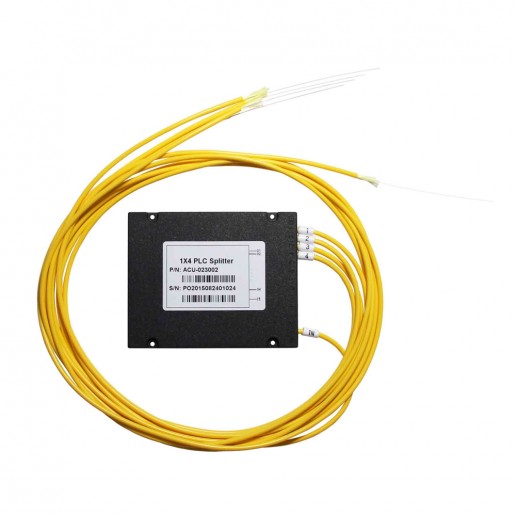 Сплиттер PLC, 1х4, 3.0mm, 1м, 1260-1650, неоконцованный
