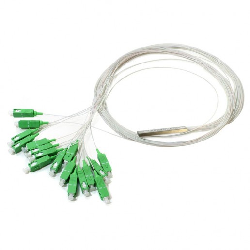 Сплиттер PLC, 1х16, 0.9mm, 1м, 1260-1650 оконцованный SC/APC