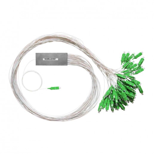 Сплиттер PLC, 1х64, 0.9mm, 2м, 1260-1650 оконцованный SC/APC