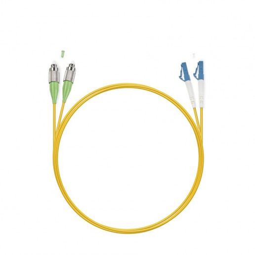 Cabeus FOP(d)-9-FC/APC-LC/UPC-10m Шнур оптический duplex FC/APC-LC/UPC 9/125 sm 10м LSZH