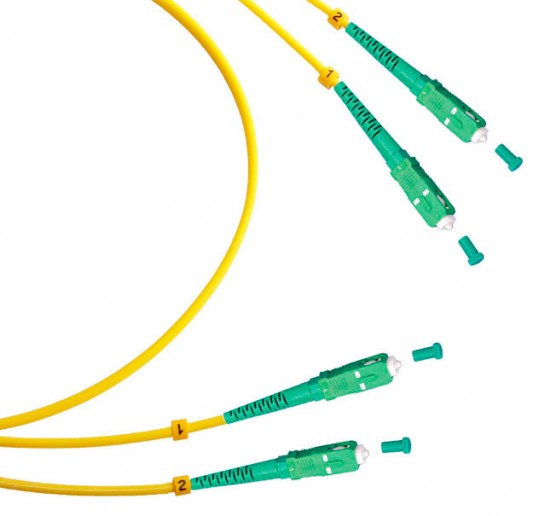 Cabeus FOP(d)-9-SC/APC-SC/APC-1,5m Шнур оптический duplex SC/APC-SC/APC 9/125 sm 1,5м LSZH