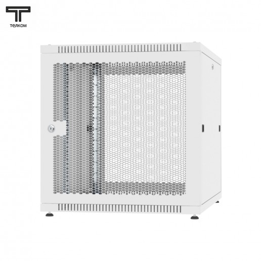 ТЕЛКОМ TLN-12.6.8-ПП.7035Ш Шкаф напольный 12U 600x800x623мм (ШхГхВ) телекоммуникационный 19", передняя дверь перфорированная - задняя дверь перфорированная, цвет серый (RAL7035Ш) (4 места)