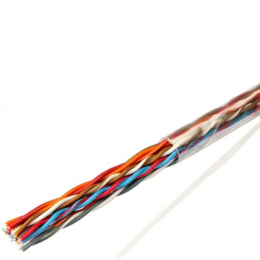 Cabeus UTP-10P-Cat.5-IN-LSZH Кабель витая пара UTP (U/UTP), категория 5, 10 пар (24 AWG), одножильный (solid), LSZH, нг(А)-HF