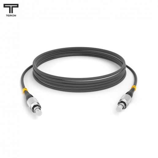 ТЕЛКОМ ШОС-3.0-FC/U-FC/U-MM62-300м-LSZH-GY Шнур оптический соединительный simplex FC-FC 62,5/125 OM1 многомодовый MM (3.0мм) LSZH, длина 300м