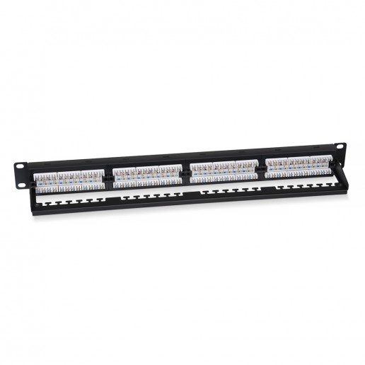 Cabeus PL2-24-Cat.6-Dual IDC Патч-панель 19" (1U), 24 порта RJ-45, категория 6, Dual IDC, с задним кабельным организатором, new