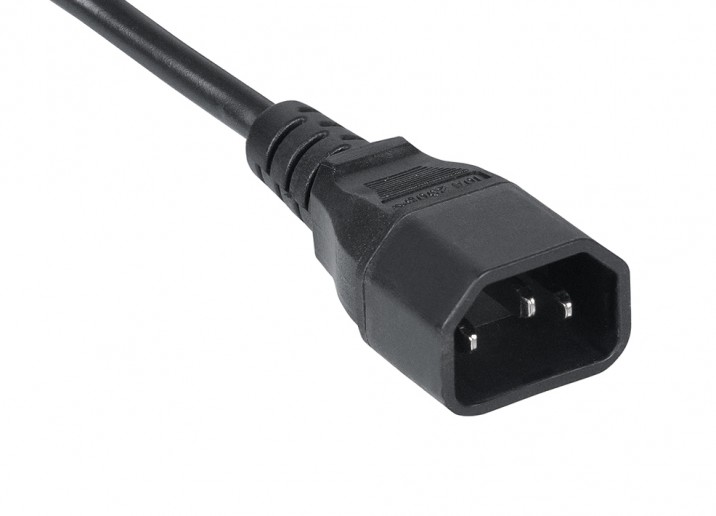 Cabeus PC-189-VDE-1.0-5M Кабель питания монитор-компьютер C13 - C14 (3x1.0), 5 м