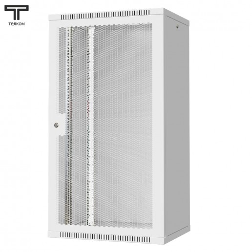 ТЕЛКОМ TL-22.6.4-П.7035Ш Шкаф настенный 22U 600x450x1070мм (ШхГхВ) телекоммуникационный 19", дверь перфорированная, цвет серый (RAL7035Ш) (4 места)