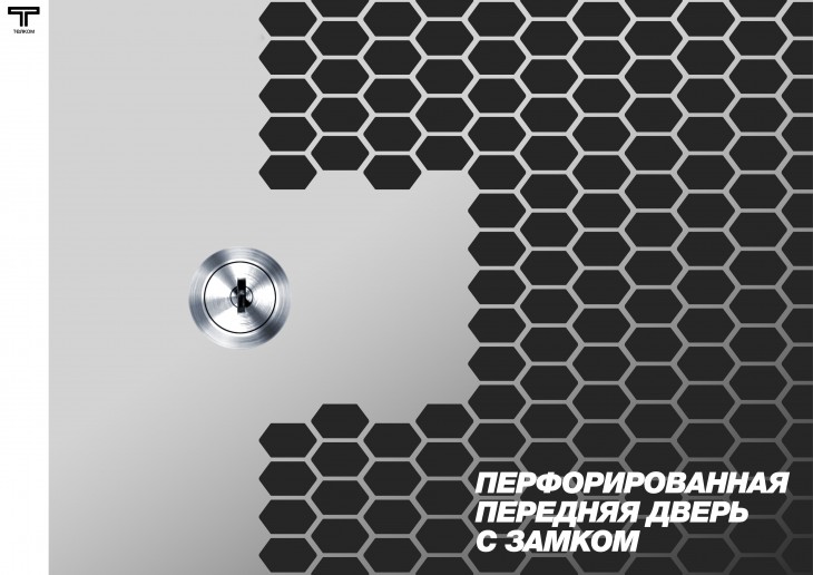 ТЕЛКОМ TL-22.6.6-П.7035Ш Шкаф настенный 22U 600x600x1070мм (ШхГхВ) телекоммуникационный 19", дверь перфорированная, цвет серый (RAL7035Ш) (4 места)