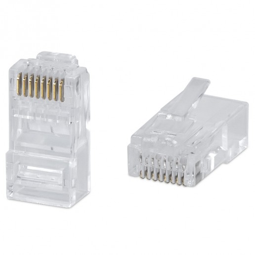 Cabeus 8P8C-C6(1.20)-FC Коннектор RJ-45 быстрой установки под витую пару, категория 6 , универсальный (для одножильного и многожильного кабеля) для проводников с толщиной по изоляции до 1,20 мм