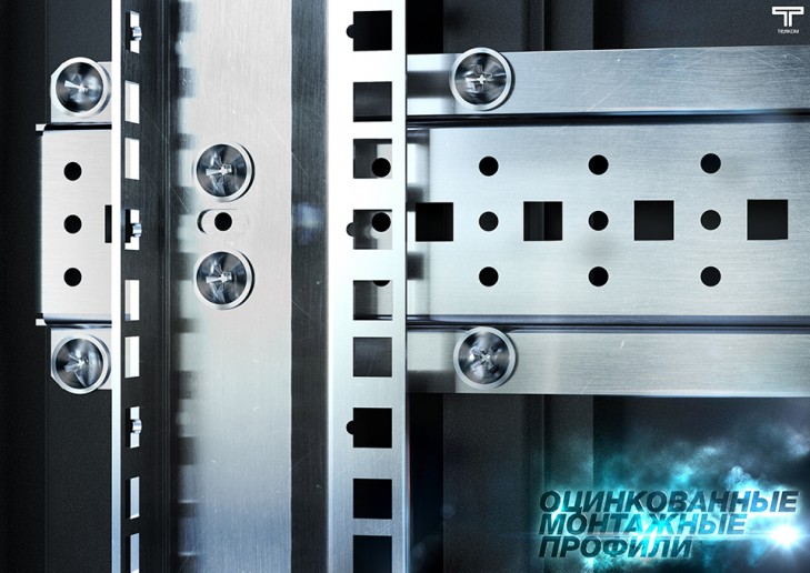 ТЕЛКОМ ТC-18.6.8-МZS.9005М Шкаф напольный 18U 600x800x920мм (ШхГхВ) телекоммуникационный 19", передняя дверь металлическая - задняя металлическая панель, цвет черный (RAL9005М) (5 мест)