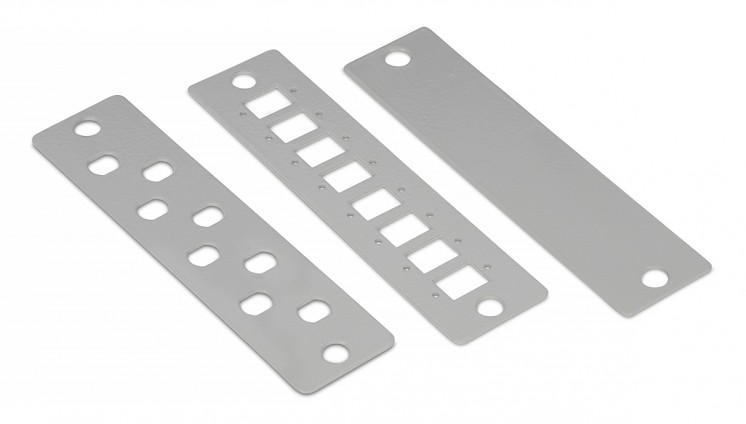 Cabeus FO-CS-19-12FP-GY Кросс бокс оптический 19" 3U на 12 адаптерных панелей, цвет серый