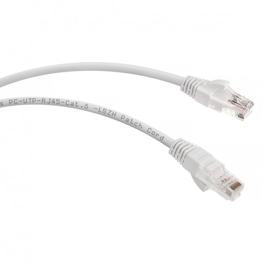 Cabeus PC-UTP-RJ45-Cat.6-1m-WH-LSZH Патч-корд U/UTP, категория 6, 2xRJ45/8p8c, неэкранированный, белый, LSZH, 1м