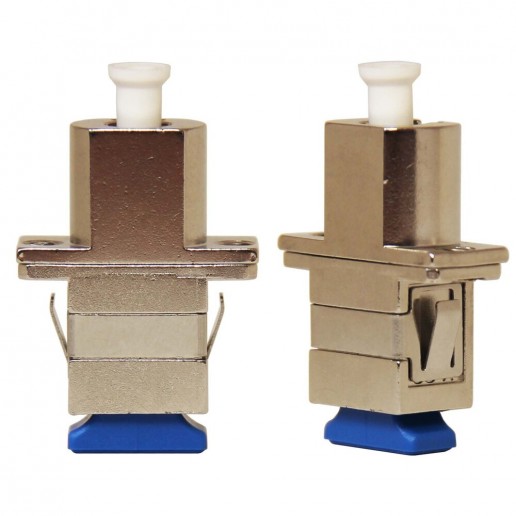 ТЕЛКОМ AD-LC-SC-SM Переходная оптическая розетка (адаптер) simplex LC/SM-SC/SM (для одномодового кабеля 9/125), корпус металл