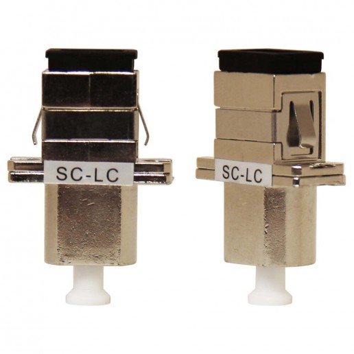 ТЕЛКОМ AD-LC-SC-SM Переходная оптическая розетка (адаптер) simplex LC/SM-SC/SM (для одномодового кабеля 9/125), корпус металл