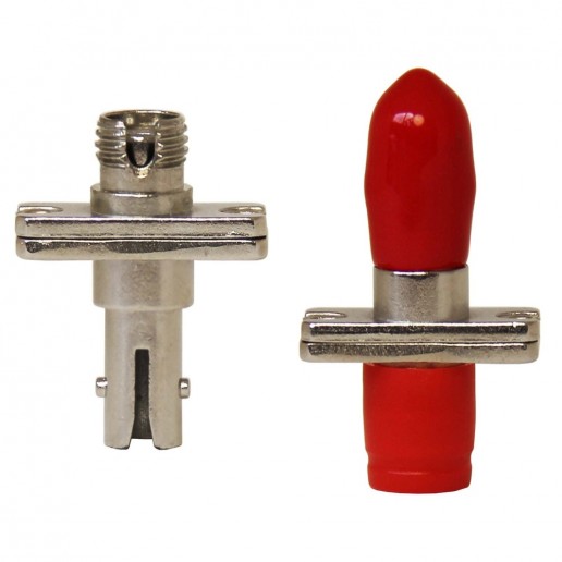 ТЕЛКОМ AD-FC-ST-SM Переходная оптическая розетка (адаптер) simplex FC/SM-ST/SM (для одномодового кабеля 9/125), корпус металл