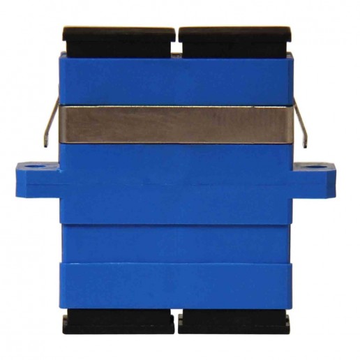 ТЕЛКОМ AD-SC/SM-DX-BL Оптическая розетка (адаптер) duplex SC/SM (для одномодового кабеля 9/125), корпус синий