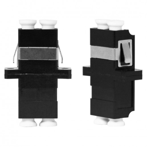 ТЕЛКОМ AD-LC/MM-DX-BK Оптическая розетка (адаптер) duplex LC/MM (для многомодового кабеля 50/125, 62.5/125), (SC-type) корпус чёрный