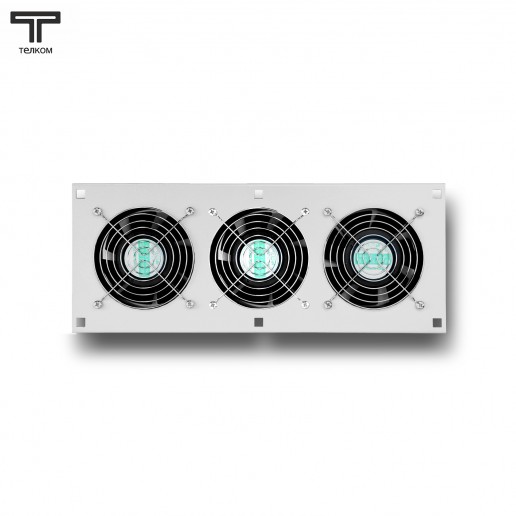 ТЕЛКОМ ВМ-К-3.7035 Вентиляторный модуль охлаждения (3 вентилятора) монтаж в крышу для напольных шкафов