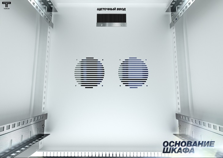 ТЕЛКОМ TL-12.6.3-M.7035Ш Шкаф настенный 12U 600x350x623мм (ШхГхВ) телекоммуникационный 19", дверь металлическая, цвет серый (RAL7035Ш) (4 места)
