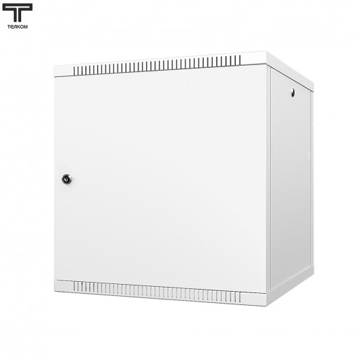ТЕЛКОМ TL-12.6.6-M.7035Ш Шкаф настенный 12U 600x600x623мм (ШхГхВ) телекоммуникационный 19", дверь металлическая, цвет серый (RAL7035Ш) (4 места)