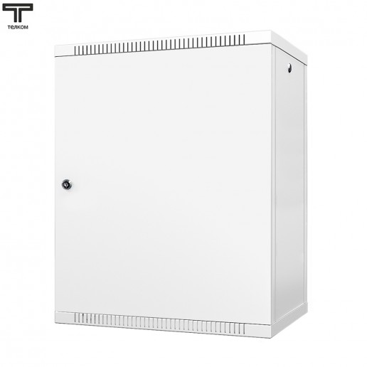 ТЕЛКОМ TL-15.6.3-M.7035Ш Шкаф настенный 15U 600x350x757мм (ШхГхВ) телекоммуникационный 19", дверь металлическая, цвет серый (RAL7035Ш) (4 места)