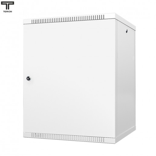 ТЕЛКОМ TL-15.6.6-M.7035Ш Шкаф настенный 15U 600x600x757мм (ШхГхВ) телекоммуникационный 19", дверь металлическая, цвет серый (RAL7035Ш) (4 места)