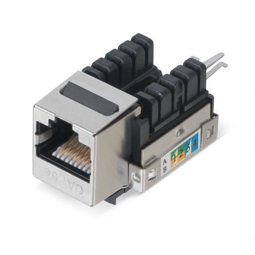 Cabeus KJ-RJ45-Cat.5e-SH-90 Вставка Keystone Jack RJ-45(8P8C), категория 5e, экранированная, заделка тип 110