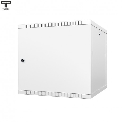 ТЕЛКОМ TL-9.6.6-M.7035Ш Шкаф настенный 9U 600x600x490мм (ШхГхВ) телекоммуникационный 19", дверь металлическая, цвет серый (RAL7035Ш) (4 места)