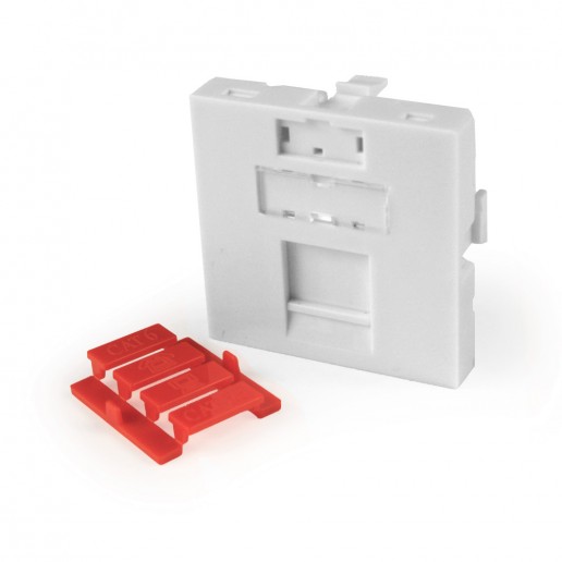 Cabeus FP-45-1M-F Вставка 45x45 (Mosaic) для 1 модуля формата Keystone Jack