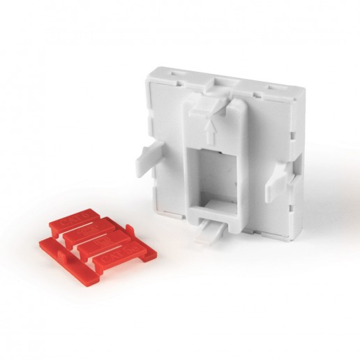 Cabeus FP-45-1M-F Вставка 45x45 (Mosaic) для 1 модуля формата Keystone Jack